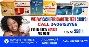 Sell Us Your Strips-Cash for Diabetic Test Strips