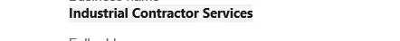 Industrial Contractor Services