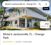 Motel 6 Jacksonville, FL Orange Park