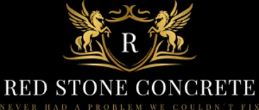 Red stone concrete