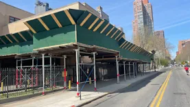 NYC Sidewalk Shed & Pipe Scaffolding