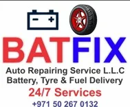 Batfix battery and Tyre Service Car battery Replacement TyrePunture Service 24 Hours
