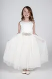 White Flower Girl Dresses-occasionwearforkids.co.uk