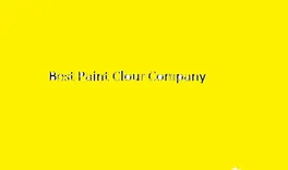 Best Paint Clour Company