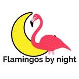 Flamingos by night