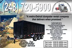 Detroit Rubber Wheel Dumpster Rental