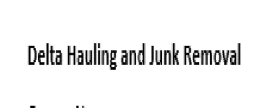 Delta Hauling and Junk Removal