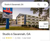 Studio 6 Savannah GA