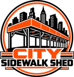 City Sidewalk Shed & Pipe Scaffold