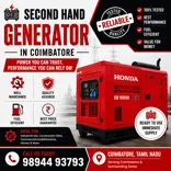 Affordable Second Hand Generator in Coimbatore for All Businesses