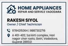 Home appliances repair and service 