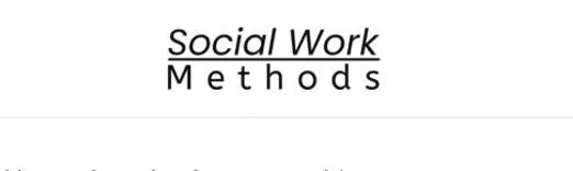 Social Work Methods