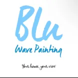 Blu Wave Painting